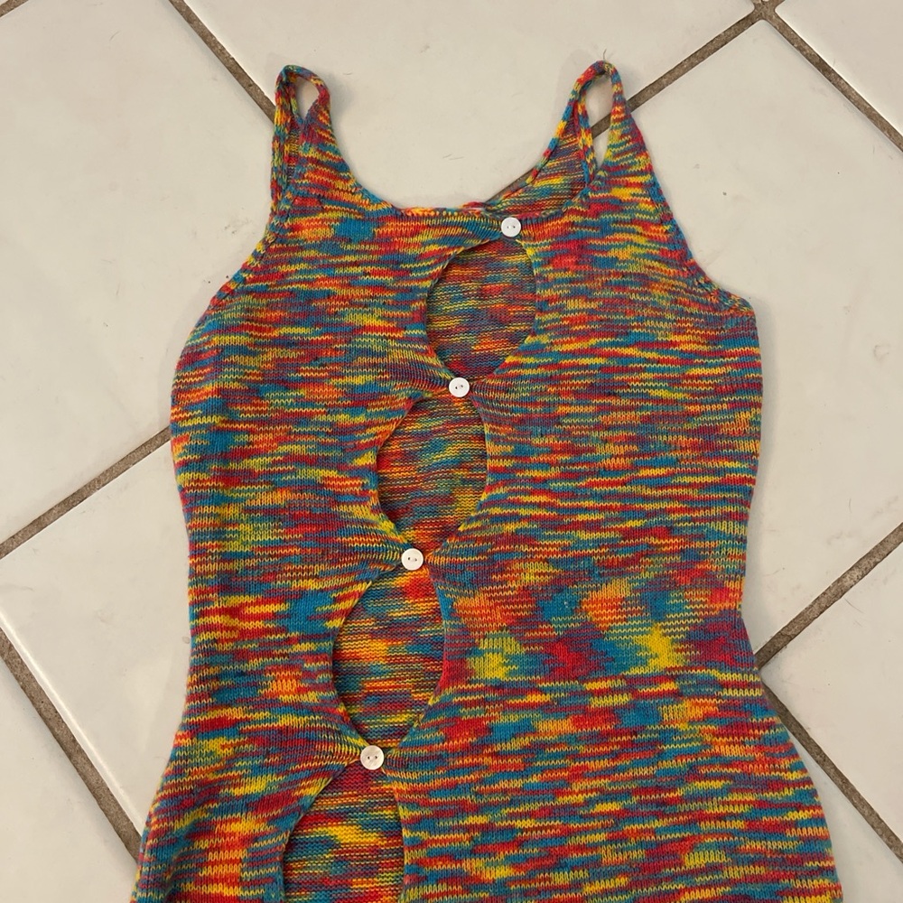 Small fashion nova multicolored knit dress